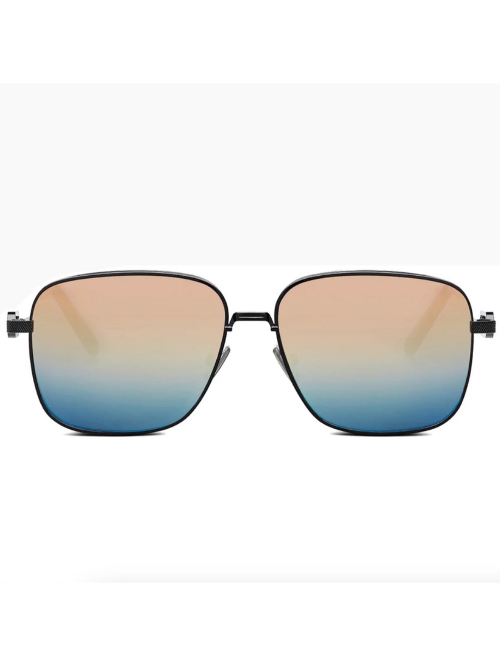 Dior Men’s Sunglasses Black Frame with Blue and Brown Gradient Lenses - Picture 3 of 8